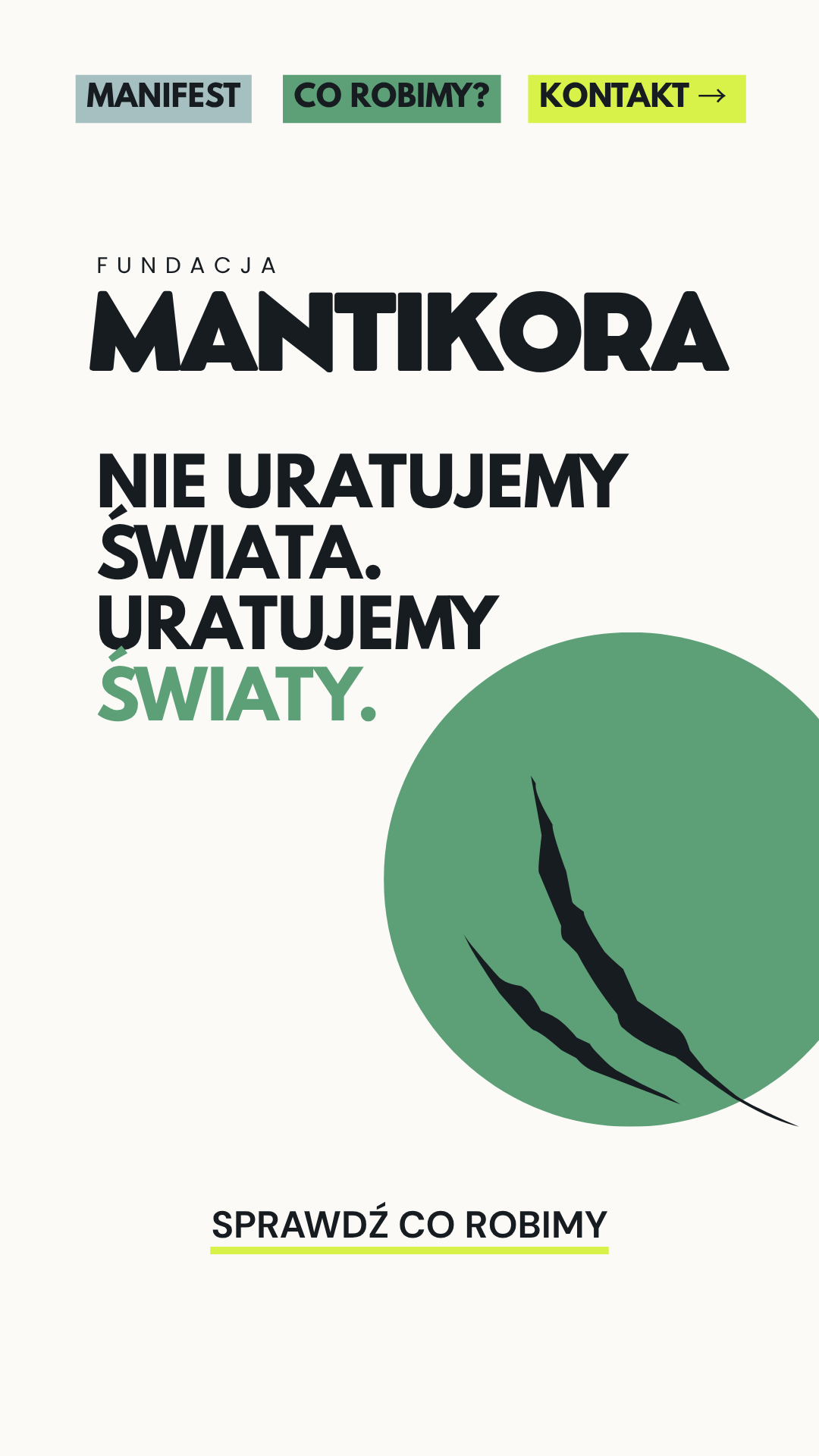 Fundacja Mantikora – nie uratujemy świata, uratujemy światy.